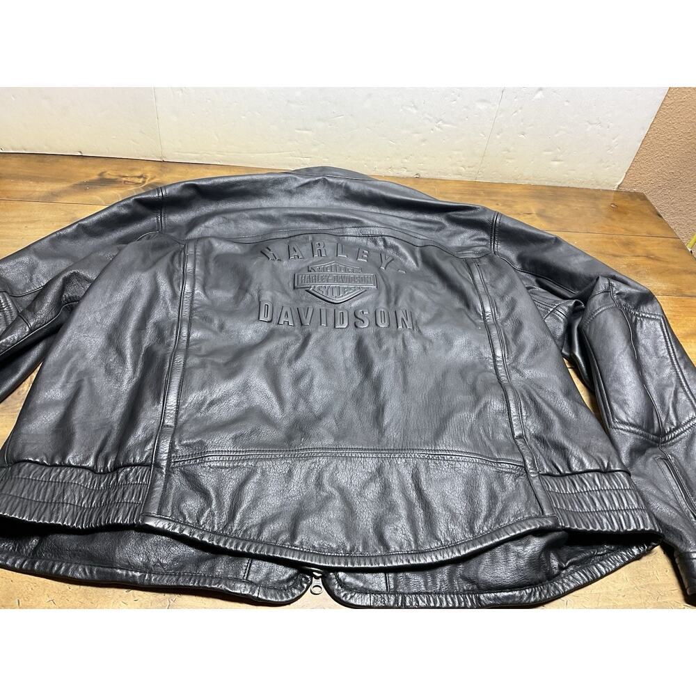 Harley Davidson Jack Black Embossed Vents Bar Shield Vintage Cafe 3XL